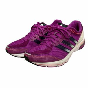 A450 adidas アディダス adizero アディゼロ ランニングシューズ スニーカー US8 25cm パープル ブラック メッシュ