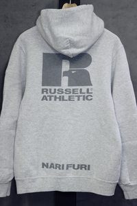 未使用 narifuri 別注 RUSSELL ATHLETIC (ラッセルアスレチック / ナリフリ) スウェット パーカ / Mサイズ / グレー