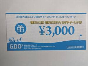 最新 GDO 株主ご優待 クーポン GDOゴルフショップ 3000円 1-2枚 / ゴルフダイジェスト・オンライン
