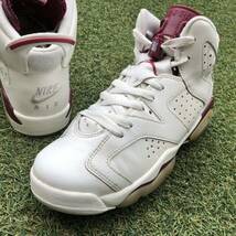 美品24 NIKE AIR JORDAN 6 RETRO ナイキ エアジョーダン6レトロ HW891_画像2