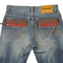 EDWIN エドウィン GEBTZ3 BLUE TRIP★ USED加工 ストレッチ デニム パンツ ジーンズ Sz.32　メンズ 日本製　A4B01067_2#R_画像7