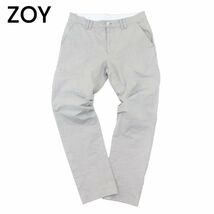 ZOY ゾーイ 春夏 千鳥柄★ ストレッチ スラックス パンツ Sz.82　メンズ 日本製 ゴルフ　A4B00994_2#P_画像1