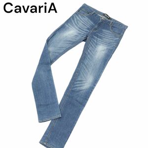 CavariA キャバリア 通年 USED加工★ ストレッチ スキニー デニム パンツ ジーンズ Sz.44　メンズ　A4B01256_3#R