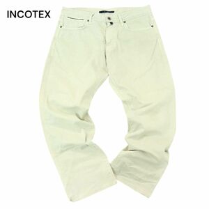 INCOTEX インコテックス 通年 【SKY SLIM】 スリム ワーク パンツ Sz.34　メンズ 大きいサイズ　A4B01208_3#R