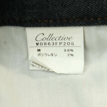 新品 未使用★ Collective コレクティブ メンズビギ インディゴ ストレッチ スキニー デニム パンツ ジーンズ Sz.LL　メンズ　A4B01196_3#R_画像9