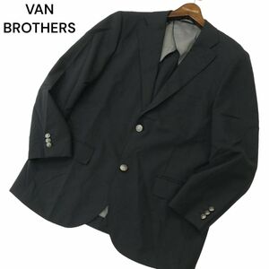 VAN BROTHERS ヴァン ブラザーズ ヴァンジャック 通年 背抜き★ 刻印ボタン ブレザー ジャケット 紺ブレ Sz.98BB4　メンズ　A4T02523_3#O