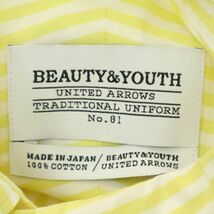 BEAUTY&YOUTH ユナイテッドアローズ 通年 ストライプ★ 長袖 ボタンダウン シャツ Sz.S～M位　メンズ 日本製 　A4T02215_3#C_画像8