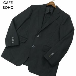 CAFE SOHO カフェソーホー 通年 背抜き★ テーラード ジャケット Sz.AB5　メンズ ネイビー ビジネス　A4T02847_3#O