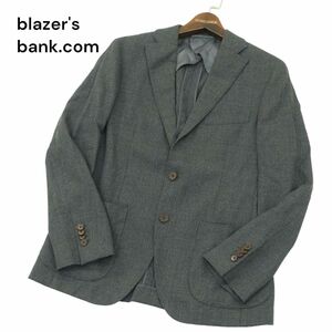 美品 blazer's bank.com スーツカンパニー 春夏 背抜き 伊製 REDA生地 SUPER110’S テーラード ジャケット Sz.165 メンズ 灰　A4T02870_3#M