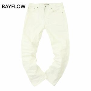 BAYFLOW ベイフロー 通年 ストレッチ★ スリム スキニー ホワイト デニム パンツ ジーンズ Sz.31　メンズ 白　A4B01415_3#R