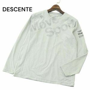 DESCENTE Descente через год Move Sport* TOUGHT-SHIRT длинный рукав жесткий cut and sewn long футболка Sz.M мужской серый тренировка A4T03034_3#F