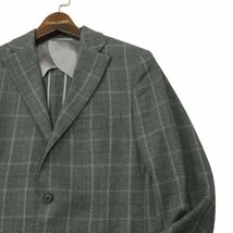 blazer's bank.com スーツカンパニー 通年 背抜き 伊製 REDA生地 SUPER110's チェック テーラード ジャケット Sz.165 メンズ　A4T03017_3#O_画像2