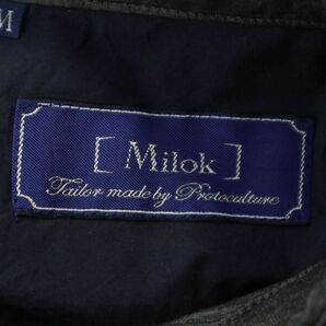 Milok ミロック 通年 切替デザイン★ 長袖 シャツ Sz.M メンズ ネイビー 日本製 A4T03016_3#Cの画像5