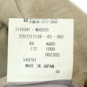 Aquascutum アクアスキュータム 通年 麻 リネン100％★ 異素材切替 ベスト ジレ Sz.94A6 メンズ 日本製 A4T03077_3#Oの画像8