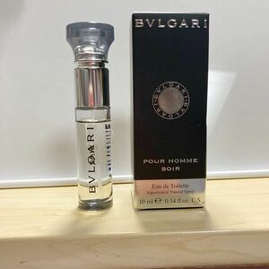 ブルガリ プールオム　ソワール　香水　10ml オードトワレ　BVLGARI EDT フレグランス メンズ　携帯用　パフューム　ブランド　残量多