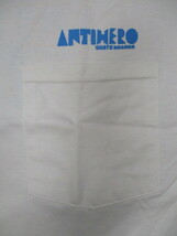 最安☆即決 ANTIHERO アンタイヒーロー SLING SHOT ポケットTシャツ 白 SIZE:M.アンチヒーロー スラッシャー スピットファイヤー_画像4