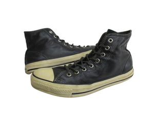 即決☆90's CONVERSE コンバース ALL STAR LEATHER　オールスターHi レザー SIZE:US9(27.5cn