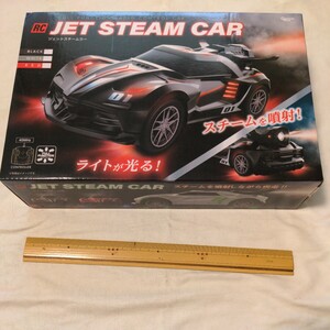 新品未開封●RC JET STEAM CAR ブラック●ラジコン　スチームを噴射！ライトが光る！　プライズ品