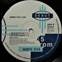 LP(12inch)●We're On The Move / Gems For Jem 　　　(1991年)　　　クラブクラシックス Deep House_画像5