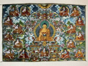 Art Auction thangka embroidery Tathagata Buddha gold thread embroidery/mandala thangka Buddhism Tibetan esoteric Buddhism Tibet Buddhist art Tibetan Buddhism Buddhist painting, artwork, painting, others