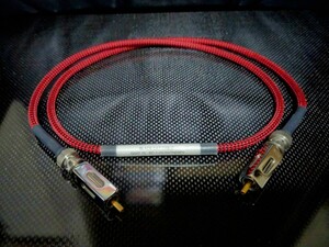 Black Cat Cable DIGIT75 BNCデジタルケーブル 1.0m BNC-RCA変換アダプターXOX 二個付属 元箱有り