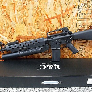 E&C 電動ガン Colt M16A3 M203ランチャー搭載 電子トリガー搭載ver 40mmグレネード対応 EC-702E M16A4の画像1