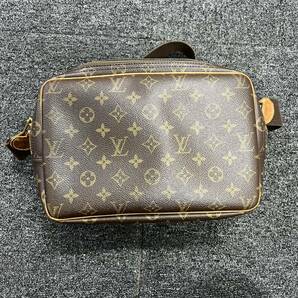 ★1円スタート★LOUIS VUITTON ルイヴィトン モノグラム リポーターPM M45254ショルダーバッグ シリアルSP0918ブラウン 茶色の画像5