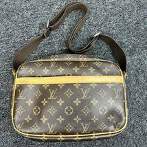 ★1円スタート★LOUIS VUITTON ルイヴィトン モノグラム リポーターPM M45254ショルダーバッグ シリアルSP0062ブラウン 茶色_画像1