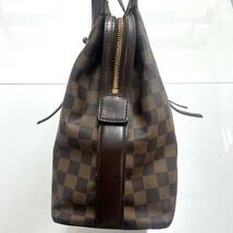 ★1円スタート★LOUIS VUITTON ダミエ チェルシー N51119/シリアルTH1006 ショルダーバッグ エベヌトートバッグ ブラウン カデナ付き_画像8