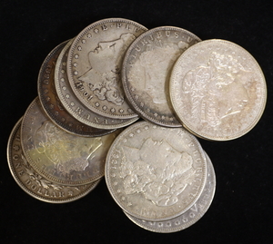 モルガン 1ドル銀貨 9枚 まとめて おまとめ 銀貨 海外コイン 外国コイン 古銭 