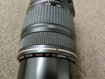 ★☆31407　Canon ZOOM LENS EF 75-300mm 1.5m/4.9ft 望遠レンズ　ジャンク　部品取れ☆★_画像3