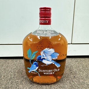 【大阪府内限定配送】・35626 SUNTORY OLD WHSKY サントリー オールド 日本の鳥 バードボトル おおるり ウイスキー 特級 700ml 43％ 未開栓