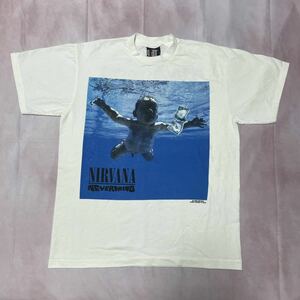 90s Nirvana ニルヴァーナ NEVERMIND ホワイトTシャツ L