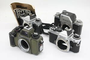 Y526 ニコン Nikon FE FE 説明書付き Nikonos-V F フォトミック FTN フィルムカメラボディ4台セット ジャンク