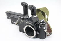 Y571 ニコン Nikon FE2 ブラック Nikon MD-12 MD-12 モータードライブ2個付き フィルムカメラボディ ジャンク_画像1