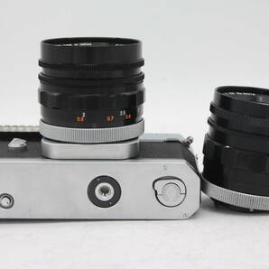 Y634 キャノン Canon Canonflex RM Super-Canomatic Lens R 58mm F1.2 35mm F2.5 フィルムカメラボディ レンズ2個セット ジャンクの画像7