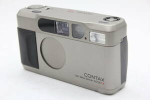 Y719 コンタックス Contax T2 Carl Zeiss Sonnar 38mm F2.8 T＊ チタンシルバー コンパクトカメラ ジャンク