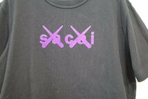 ◆送料無料！2021年　sacai/サカイ　*KAWS Flock　Print　半袖Tシャツ/ユニセックス/size:0*　古着のgplus広島　2403r2_画像3