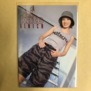 加藤あい 1999 GENICA トレカ アイドル グラビア カード 017 女優 俳優 タレント トレーディングカード