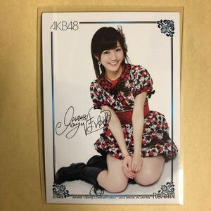 AKB48 渡辺麻友 2012 トレカ アイドル グラビア カード R044N タレント トレーディングカード 印刷黒サイン
