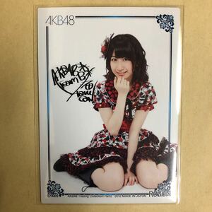AKB48 石田晴香 2012 トレカ アイドル グラビア カード R030N タレント トレーディングカード 印刷黒サイン