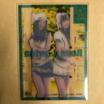 SKE48 松井珠理奈 松井玲奈 2010 トレカ アイドル グラビア カード S08 タレント トレーディングカード クリアカード AKBG_画像2