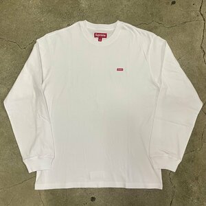 未使用品 Supreme Small Box L/S Tee White S シュプリーム スモールボックスロングスリーブTシャツ ホワイト.