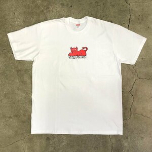 未使用品 Supreme Toy Machine Devil Cat Tee White L シュプリーム x トイ マシーン デビル キャット Tシャツ ホワイト