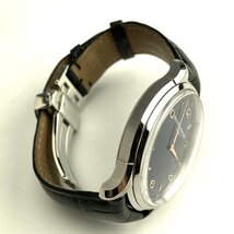 Baume & Mercier ボーム＆メルシェ クリフトン 65846 QZ 青文字盤 デイト_画像4