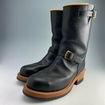 MADE IN GM JAPAN Engineer Boots p×i×b US8.5 26.5cm メイドインジーエムジャパン エンジニア ブーツ ブラック/グリーン_画像1