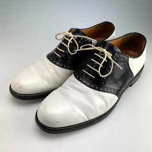 RJB Clippers Flat Head saddle shoes white / black US9 27cm