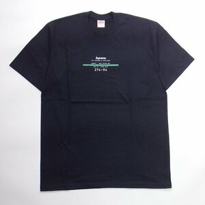 未使用品 Supreme Standard Tee Navy L シュプリーム Tシャツ ネイビー