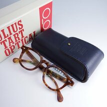 美品 JULIUS TART OPTICAL AR 46 PL002F Light Tortoise（復刻ARNEL) タートオプティカル アーネル_画像1