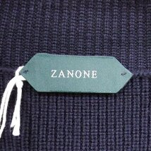 未使用品 ZANONE 7ゲージ ニットジャケット 48 NAVY ザノーネ ネイビー_画像3